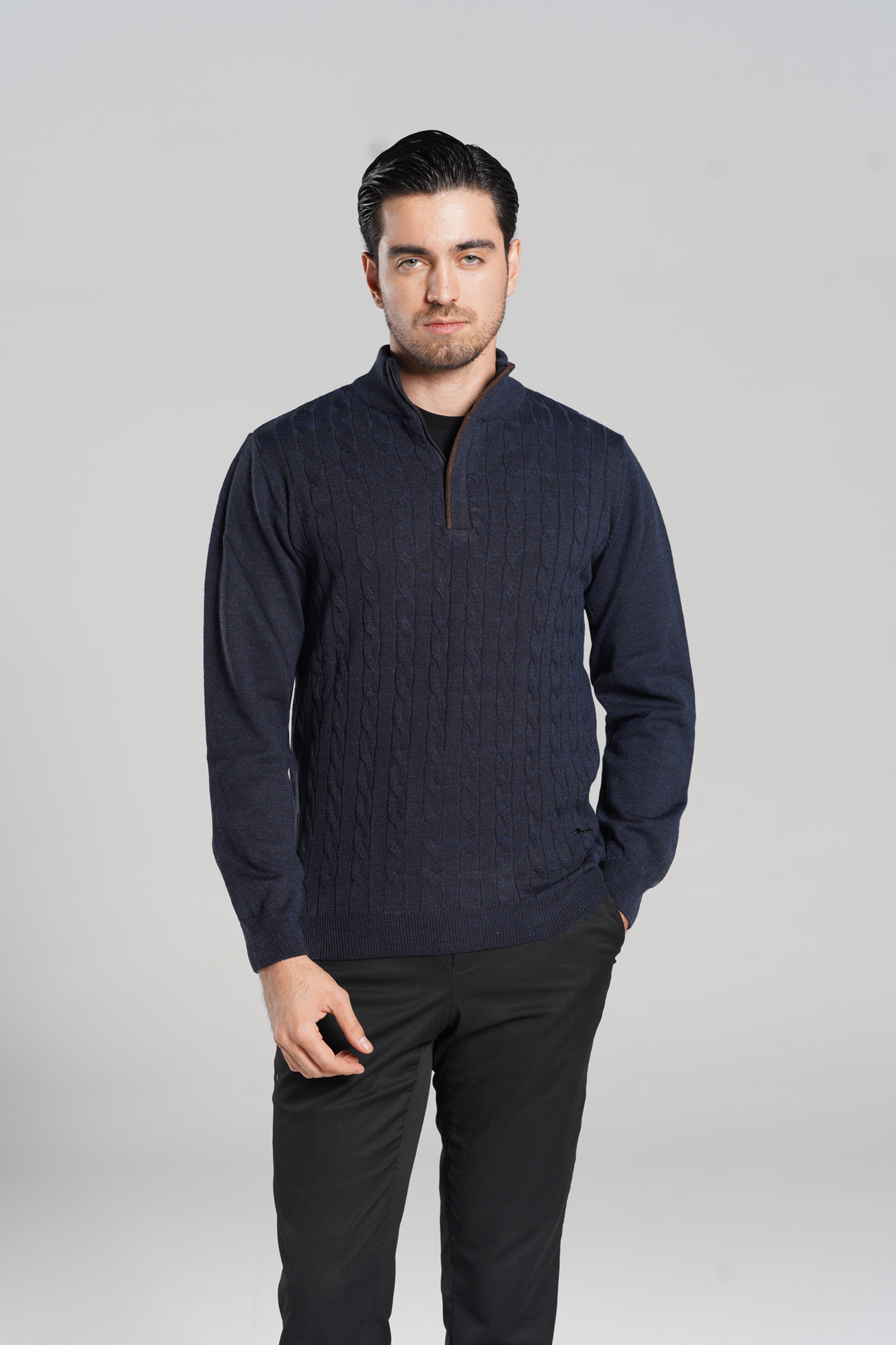 نیم زیپ طرح کاموا