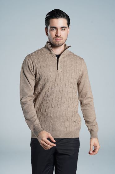 نیم زیپ طرح کاموا