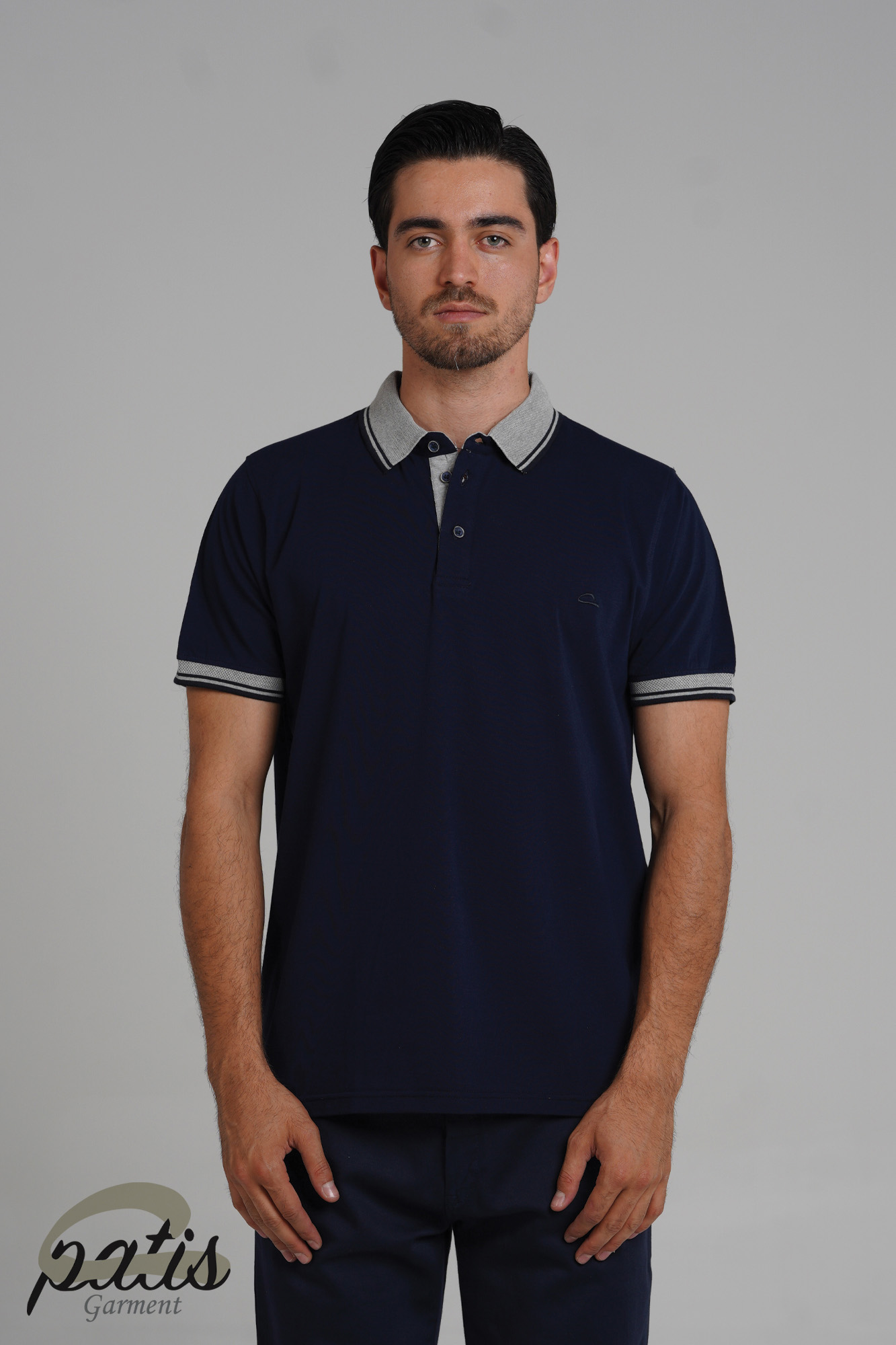 پولوشرت یقه دورنگ