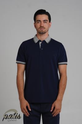 پولوشرت یقه دورنگ