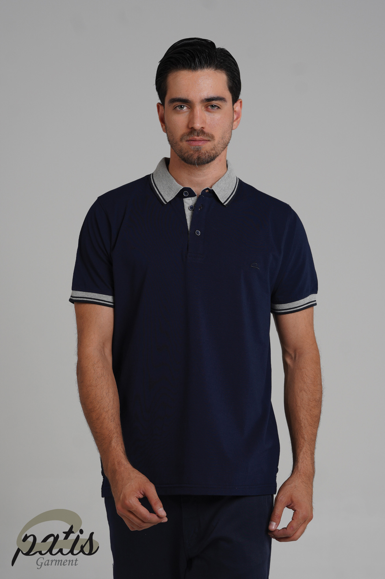 پولوشرت یقه دورنگ