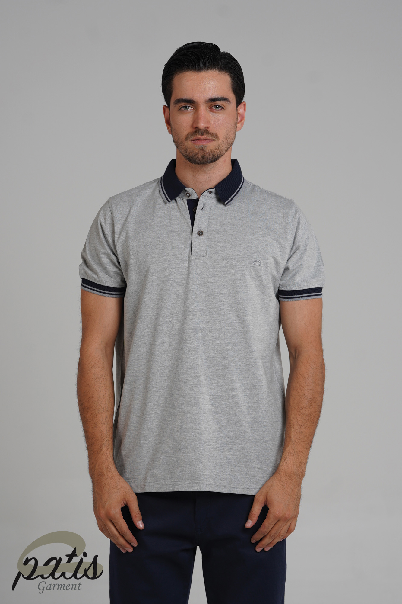 پولوشرت یقه دورنگ