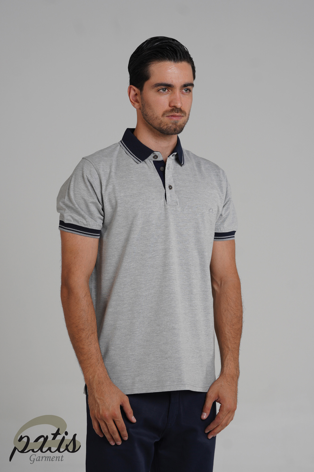 پولوشرت یقه دورنگ