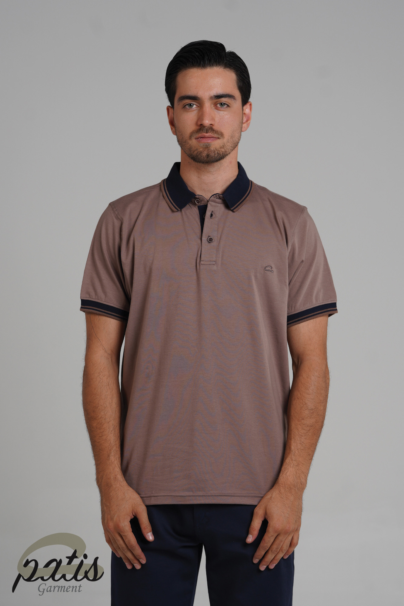 پولوشرت یقه دورنگ