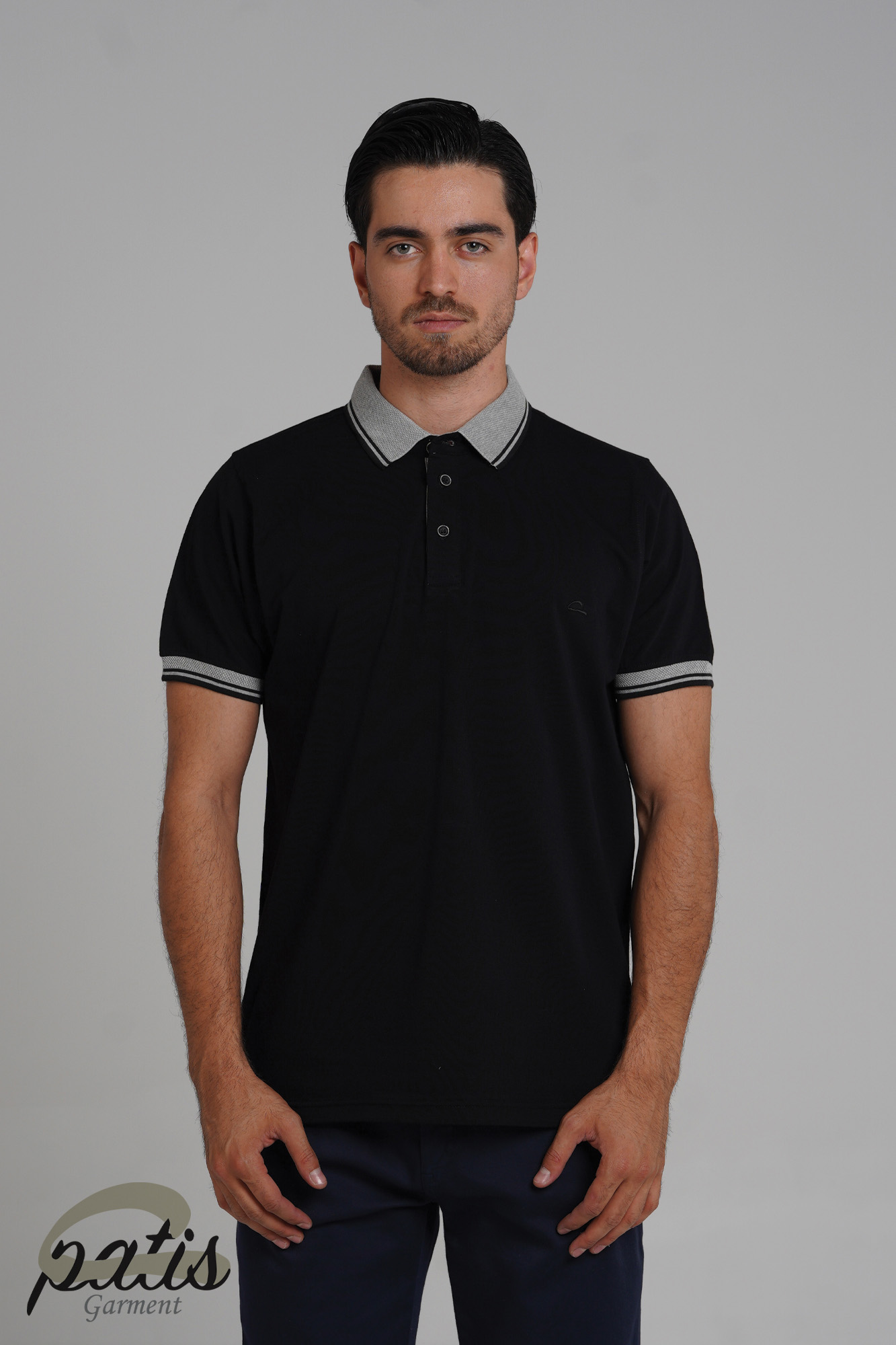 پولوشرت یقه دورنگ