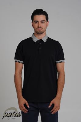 پولوشرت یقه دورنگ