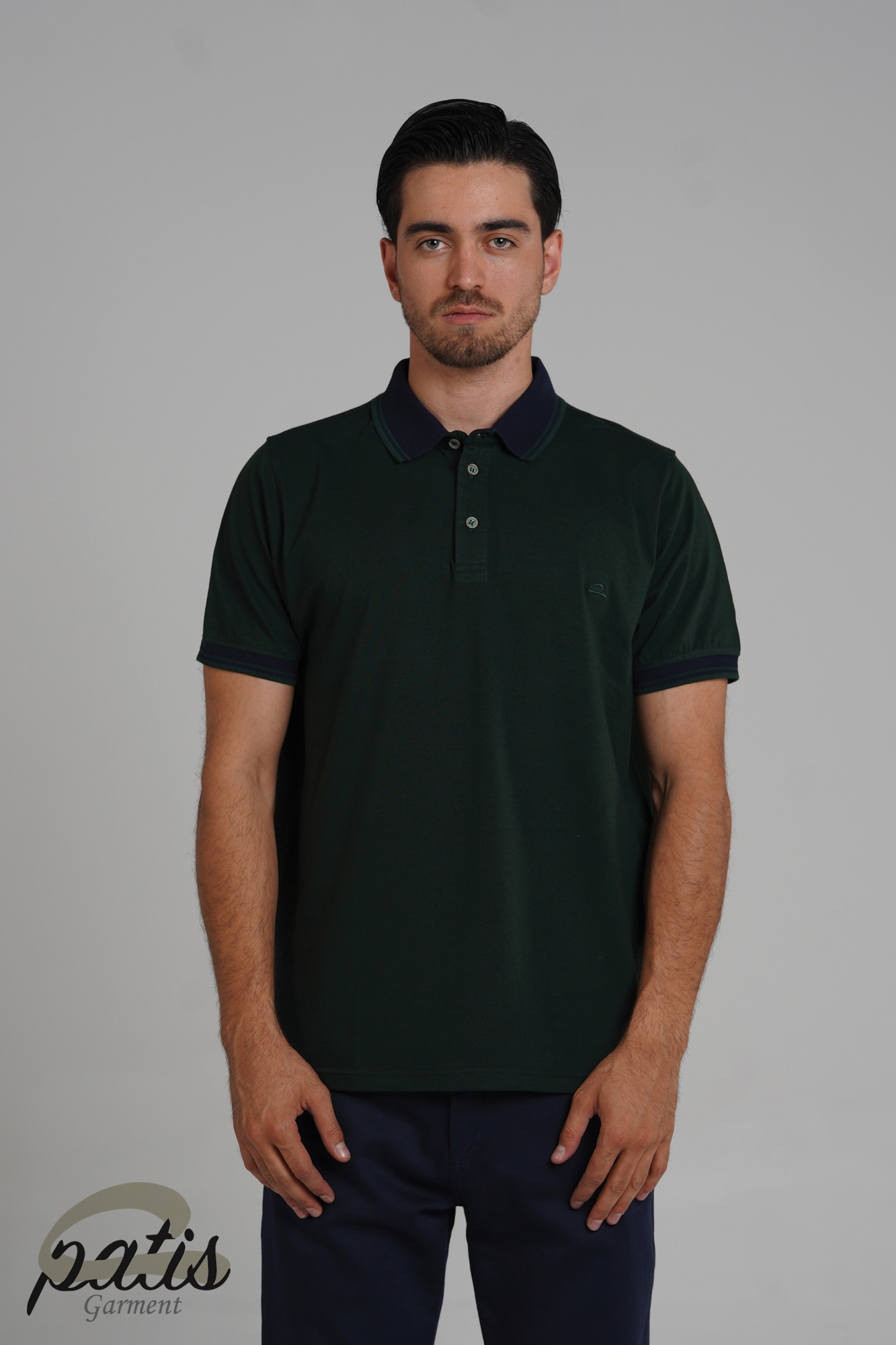 پولوشرت یقه دورنگ