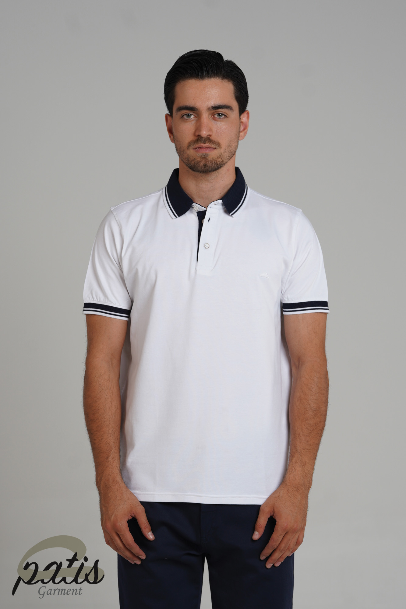 پولوشرت یقه دورنگ