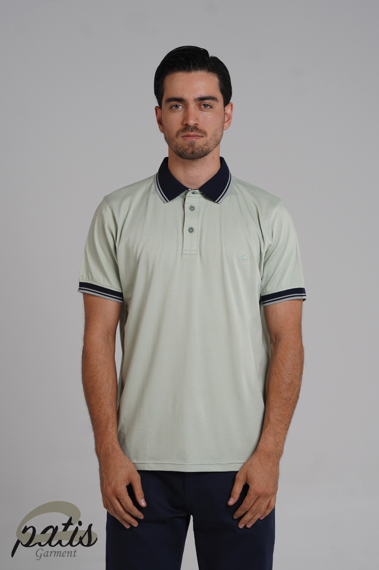 پولوشرت یقه دورنگ