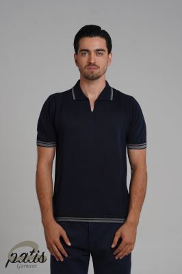 پولوشرت یقه باز دورنگ