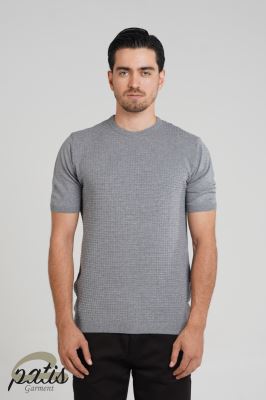 تیشرت یقه کشباف