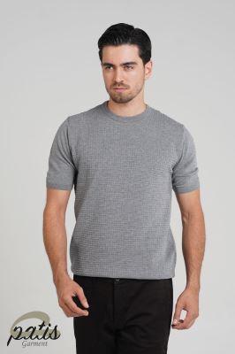 تیشرت یقه کشباف