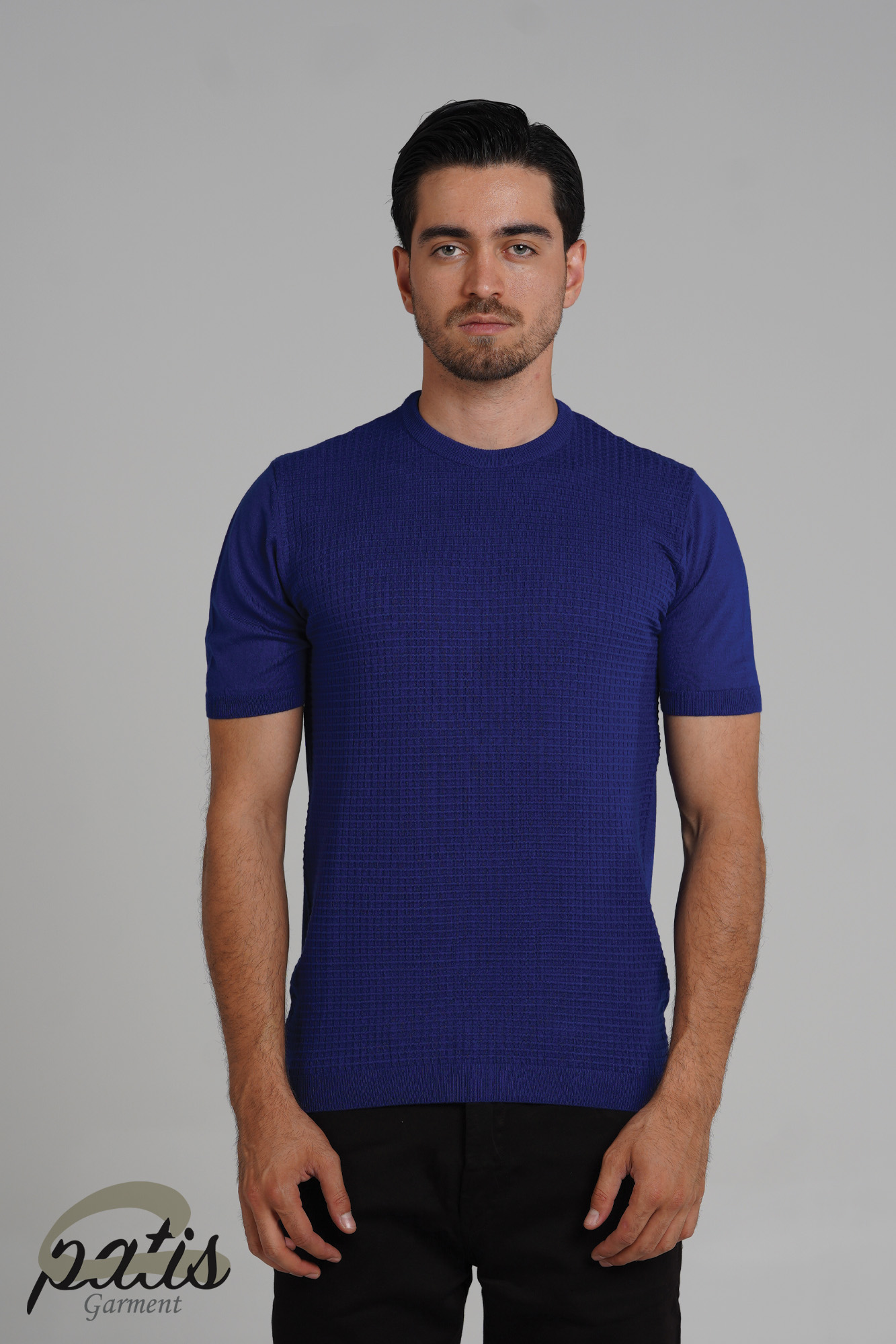 تیشرت یقه کشباف