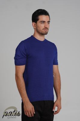 تیشرت یقه کشباف