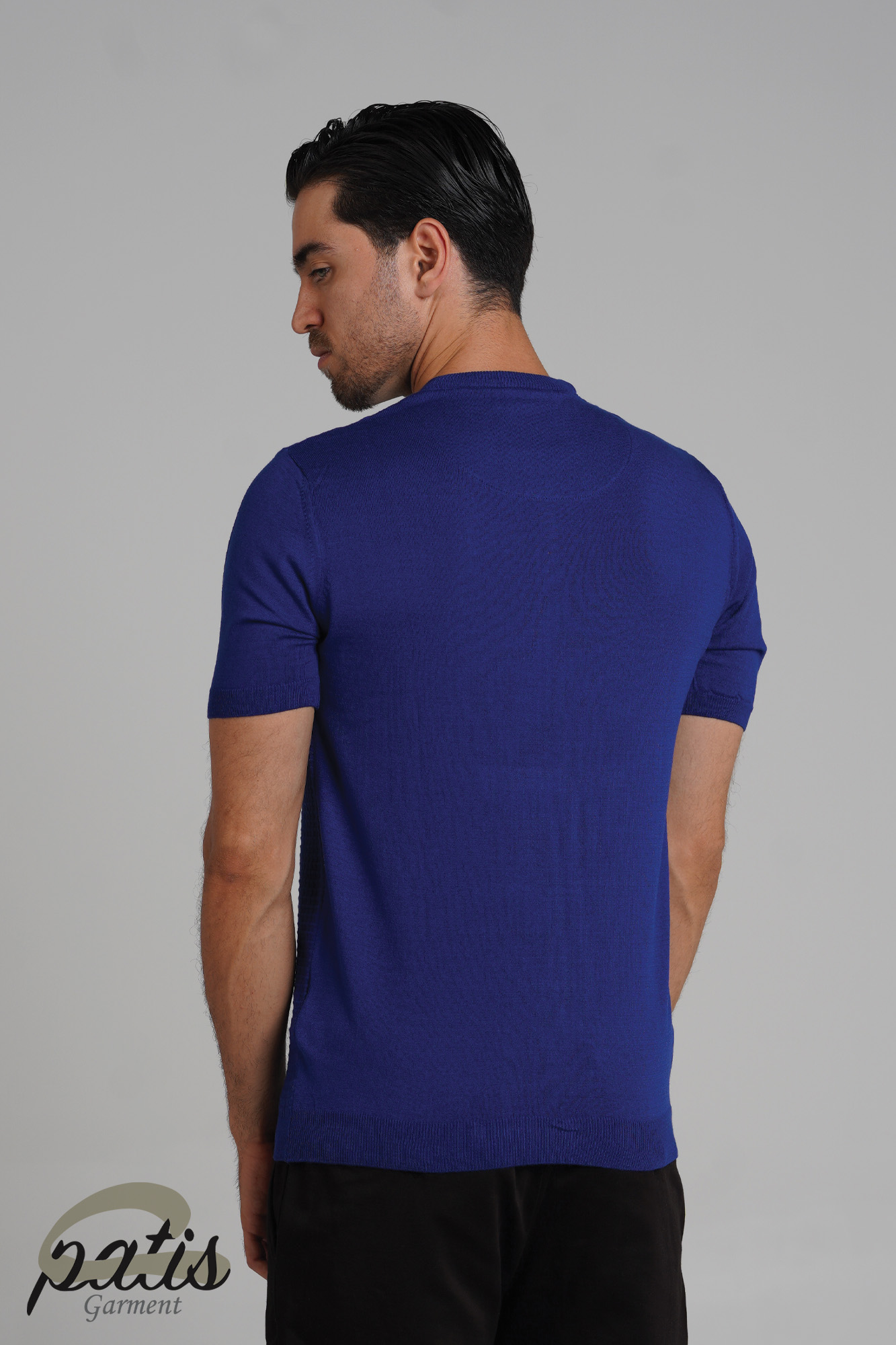 تیشرت یقه کشباف