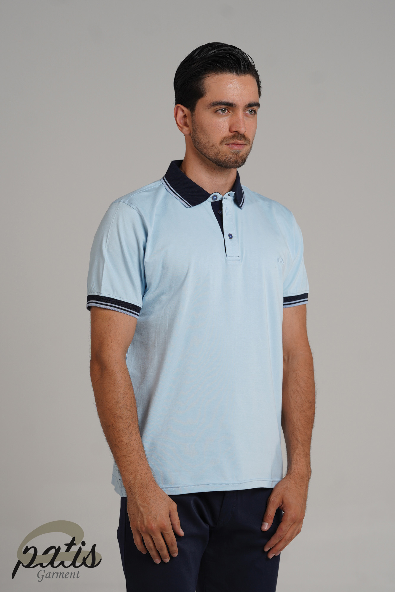 پولوشرت یقه دورنگ