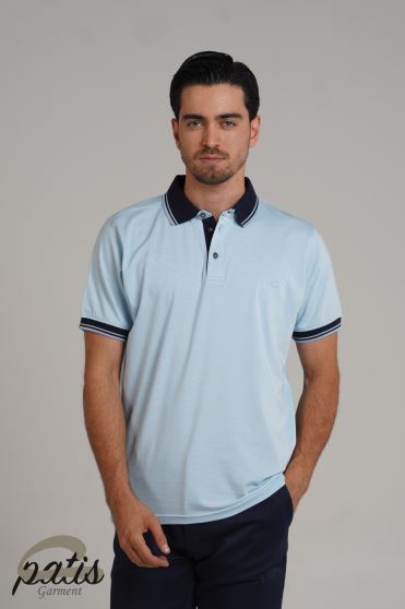 پولوشرت یقه دورنگ