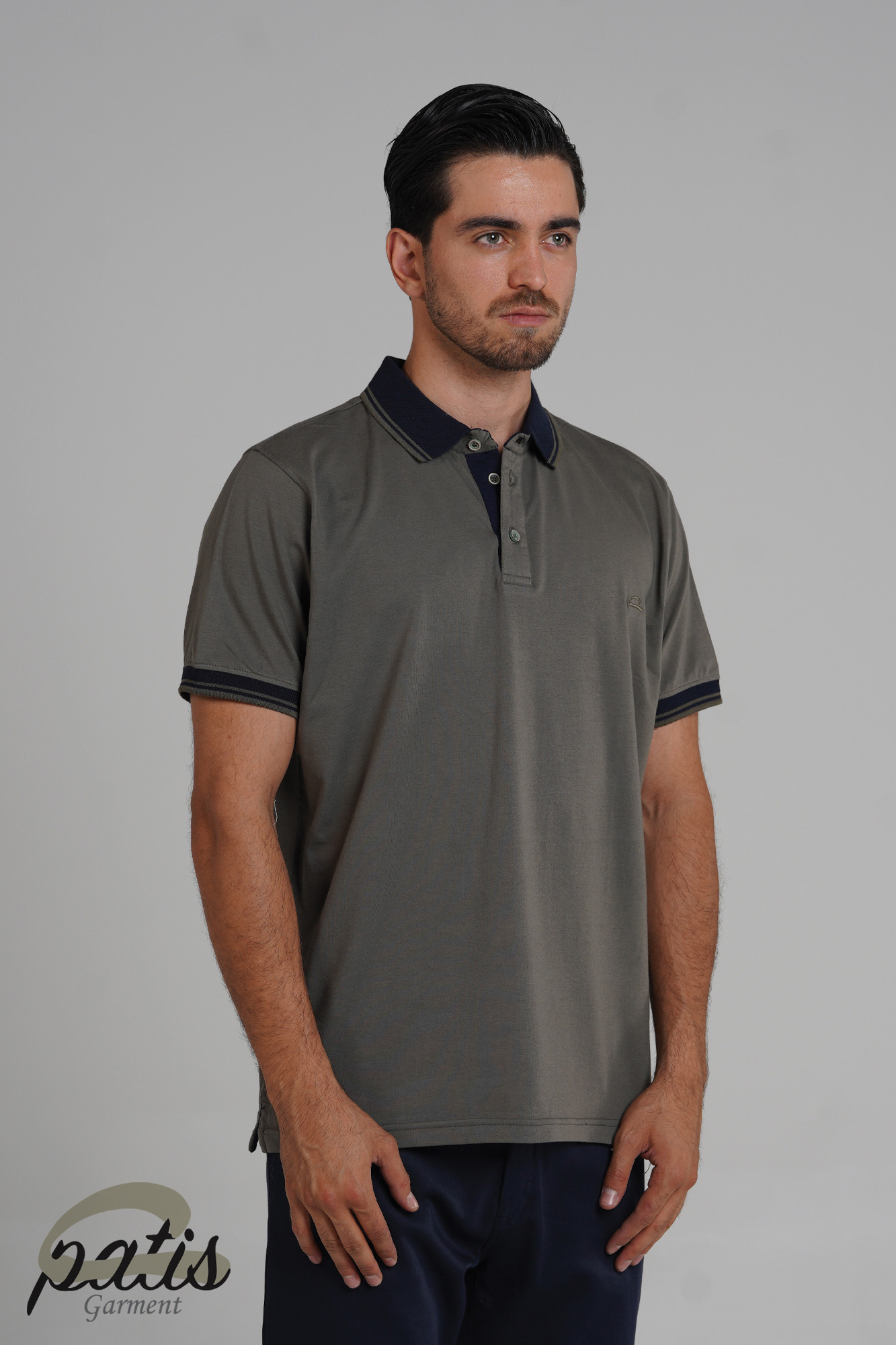 پولوشرت یقه دورنگ