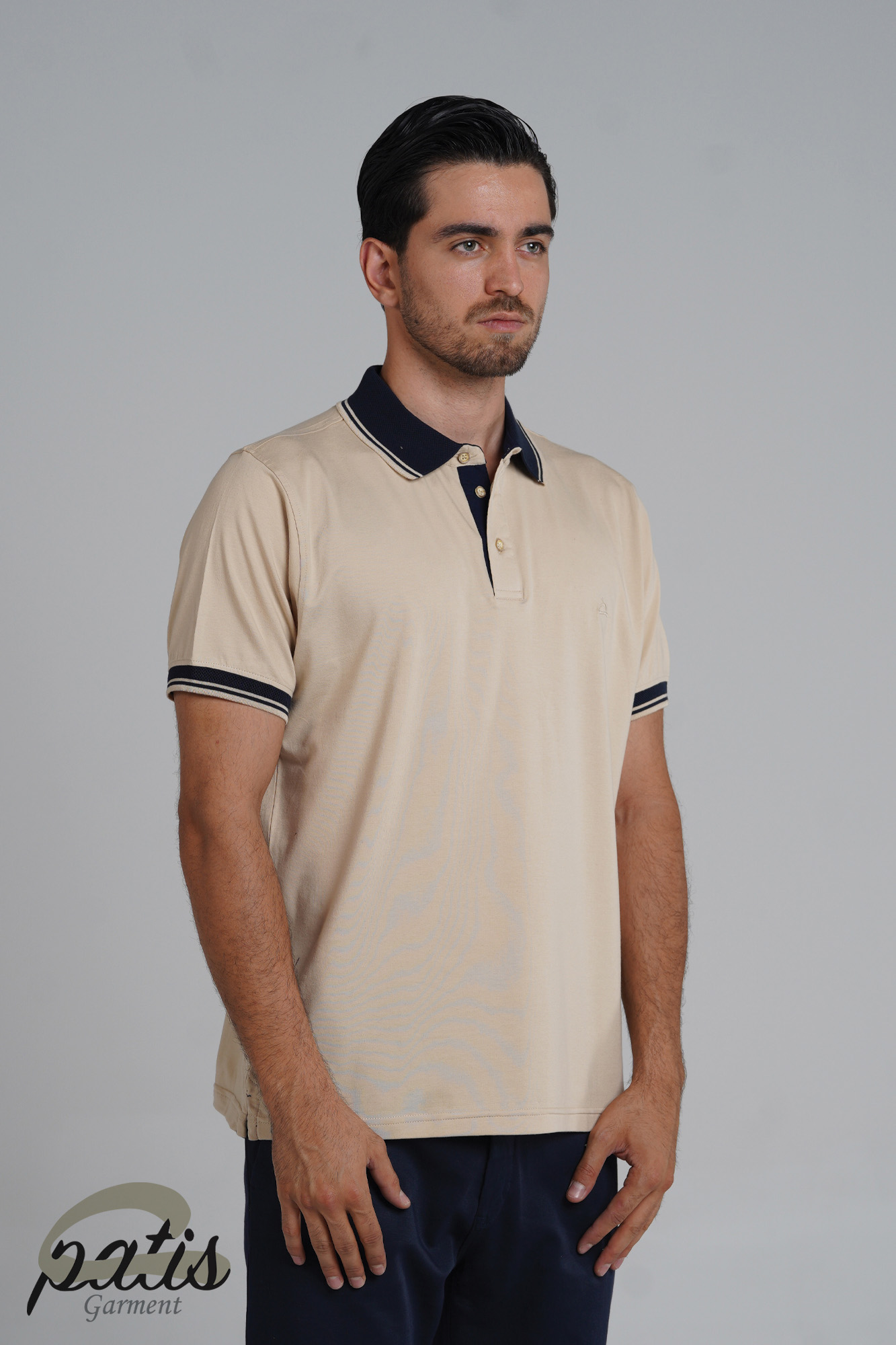 پولوشرت یقه دورنگ