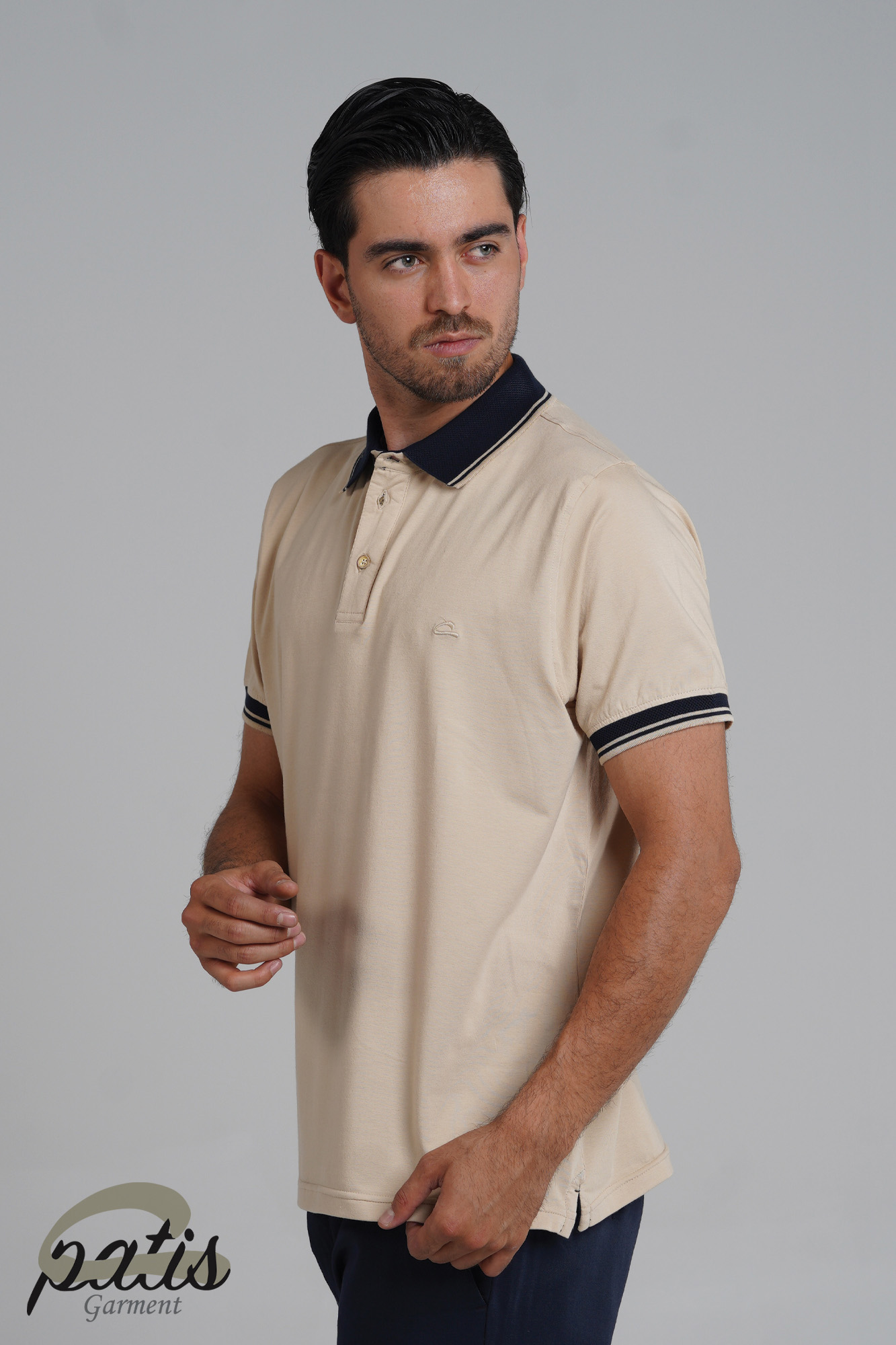 پولوشرت یقه دورنگ